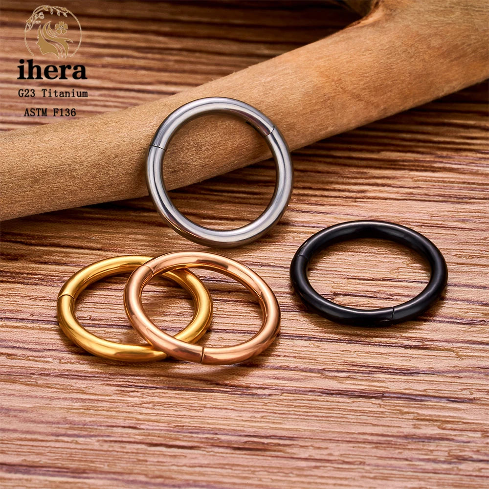 10/50PCS G23 Titan Nasenring Für Frauen Piercing Schmuck Runde Ohrring Hoop 16/18/20G Ohr Tragus Knorpel Helix Körper Schmuck