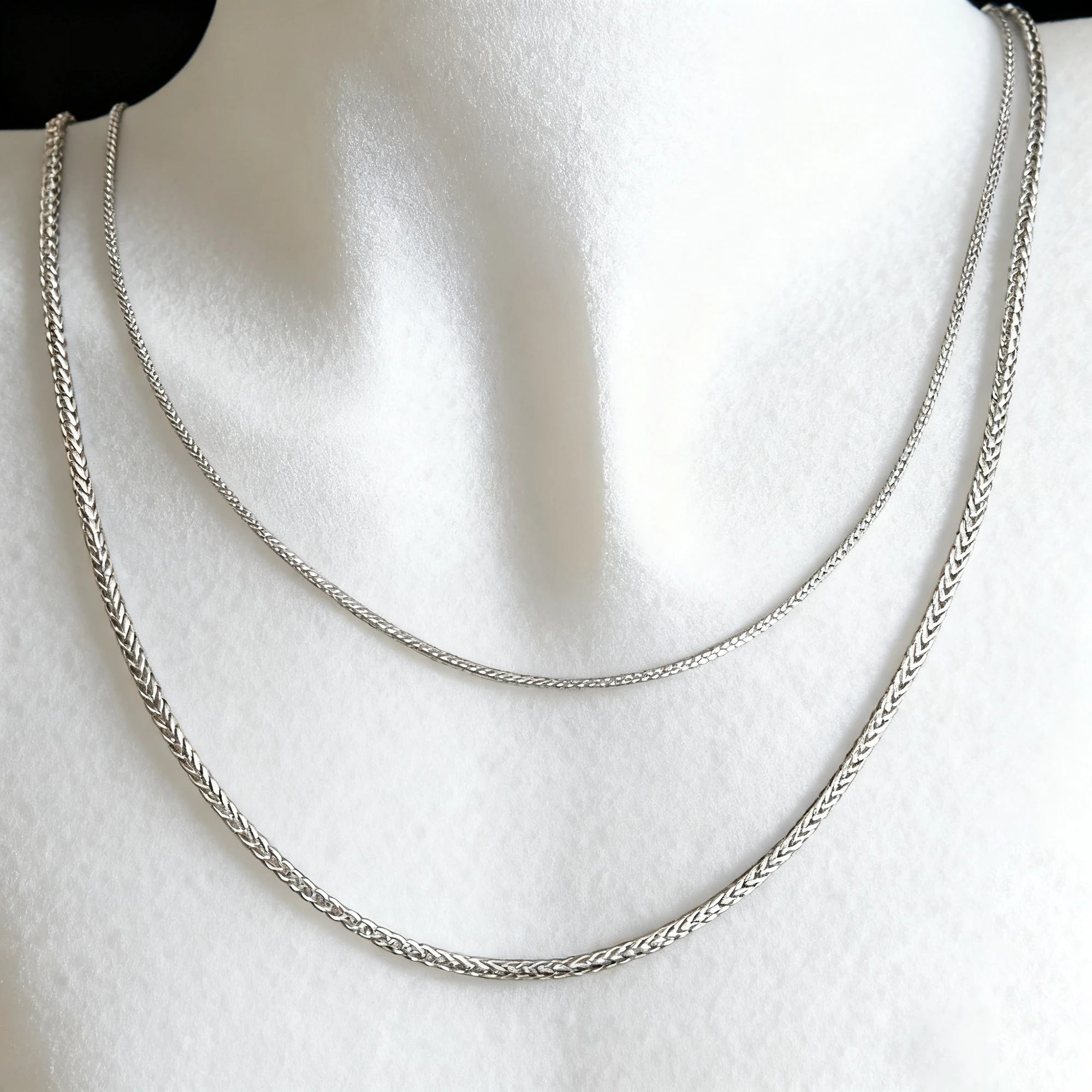 Effie Queen 100 % 925 Sterling Silber italienische 1,2 mm Chopin-Kette für Damen, modisch, 40–60 cm, Basic-Halskette, Schmuck SC53