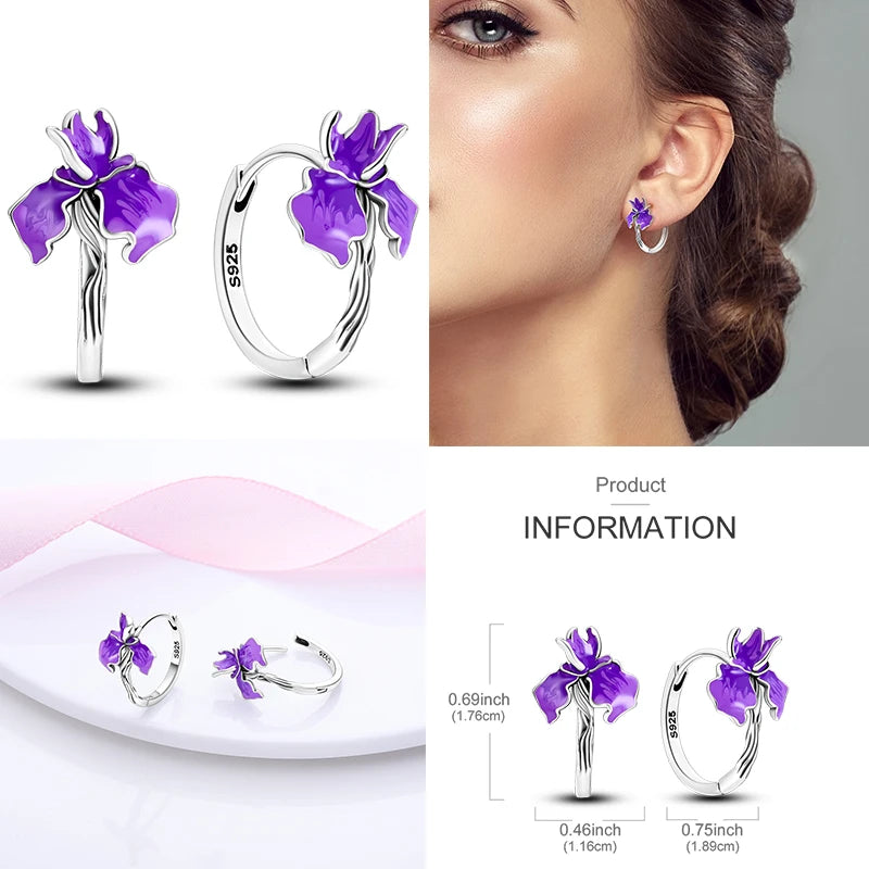 Creolen aus 925er-Sterlingsilber, Mond, Sonne, Original-Ohrring, Anhänger, Zirkon, Herzform, Stern-Ohrring, für Frauen und Mädchen, zur Herstellung von Schmuck