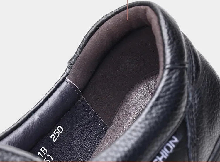 Klassische Leder Herren Slipper