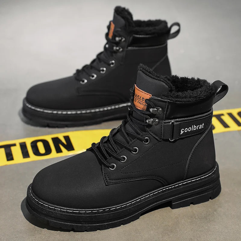 High-Top-Jeansstiefel für Herren, lässige Sportschuhe, trendige und modische Herrenstiefel