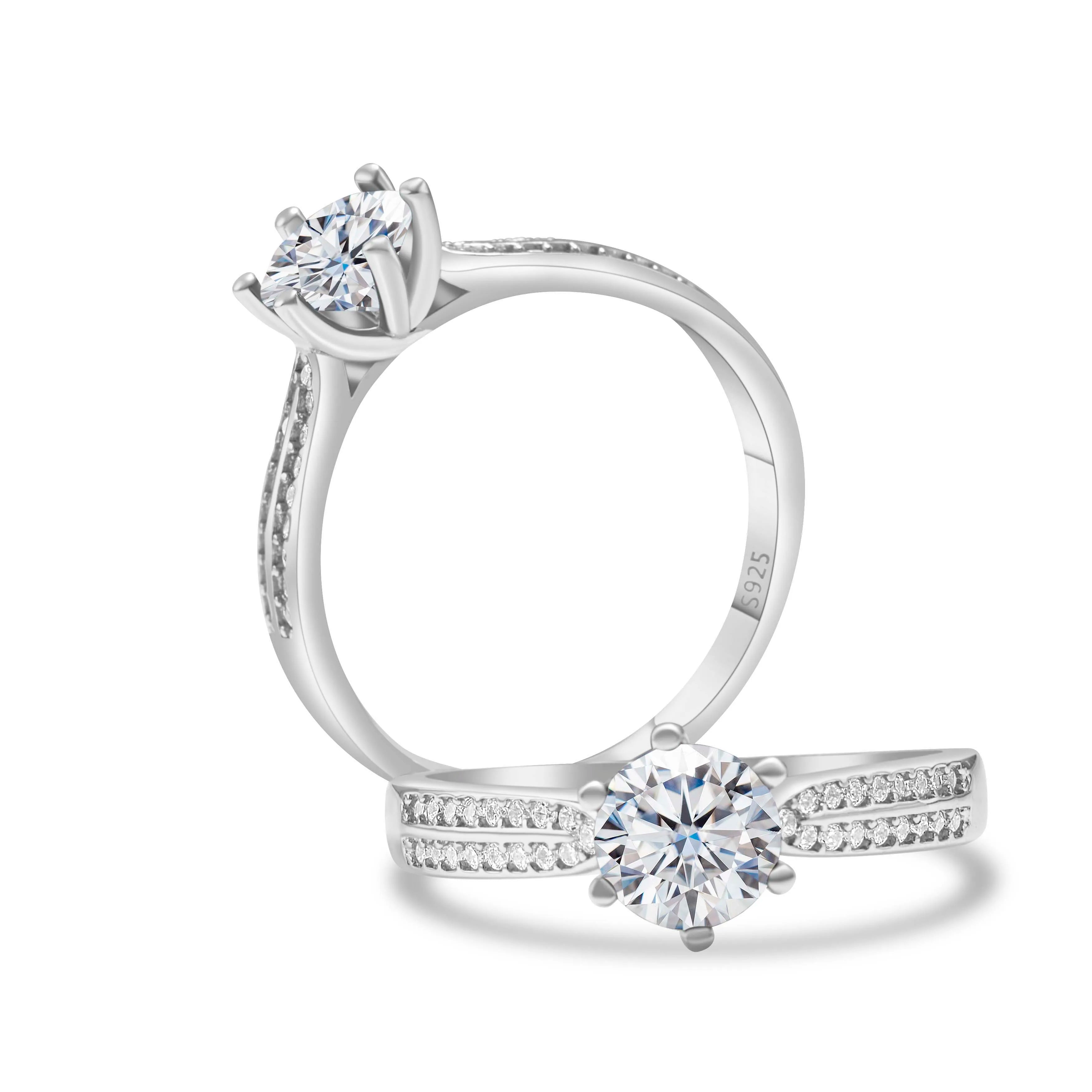 Ring D-Farbe – S925 Sterling Silber