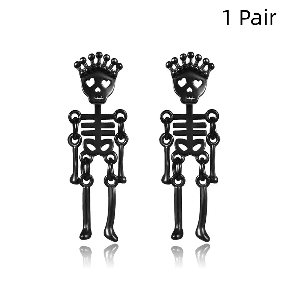 Punk Schädel Ohrringe Frauen Männer