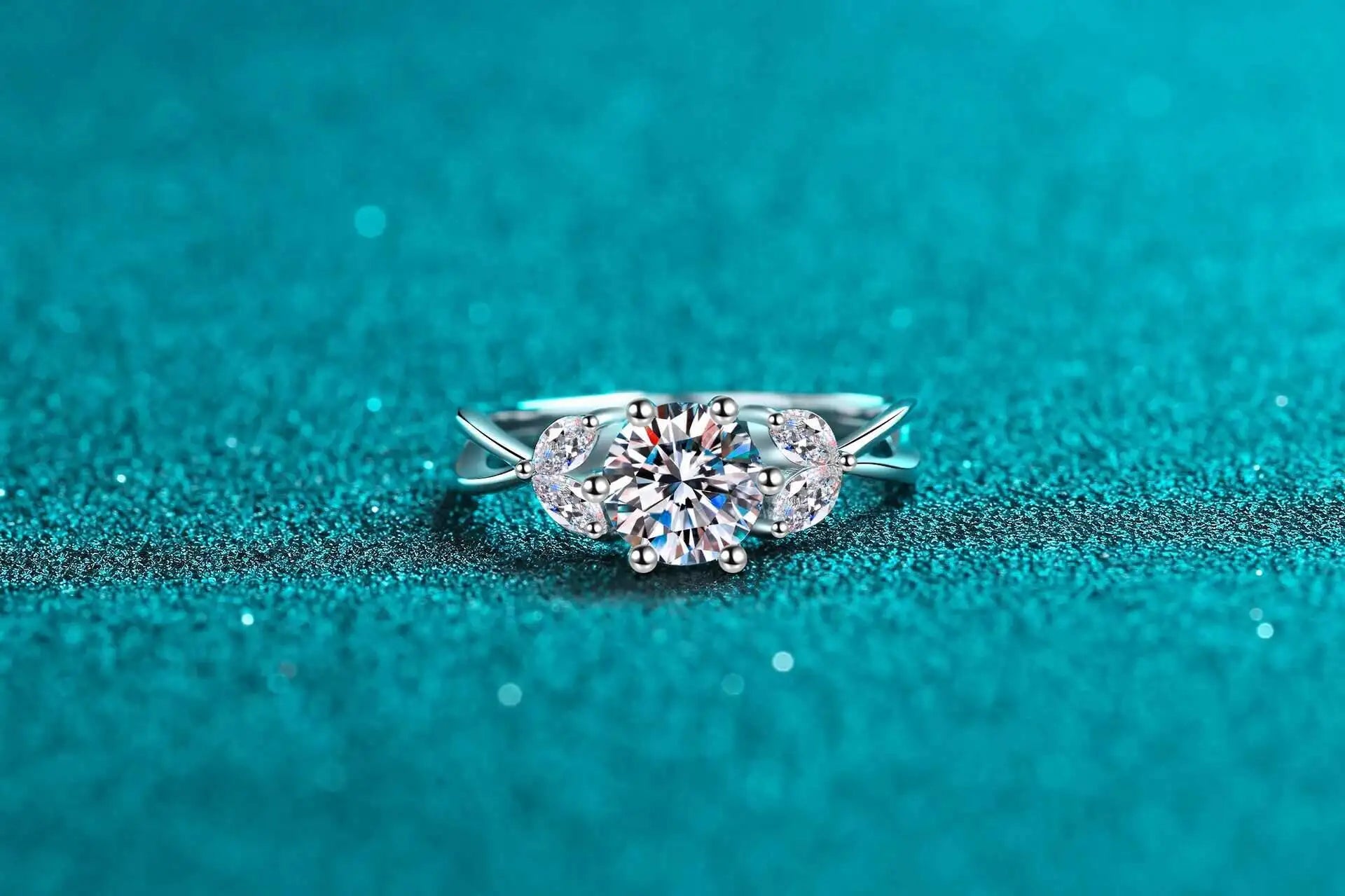 Luxus Moissanit-Solitärring – 1ct – Frauen