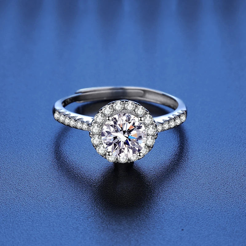 Moissanit Luxus Ring