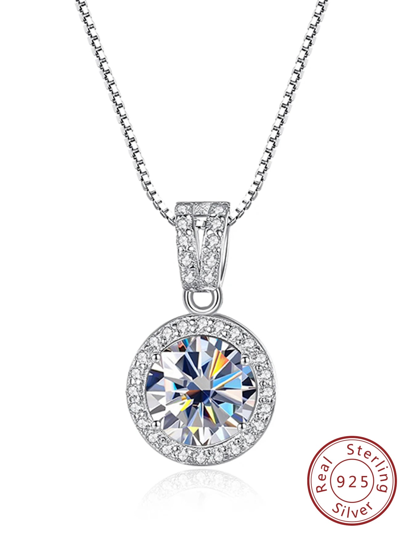 Bijox Geschichte Moissan ite Diamant Anhänger Halsketten für Frauen 925 Sterling Silber Luxus kette Trend Eis Bling Hochzeits schmuck