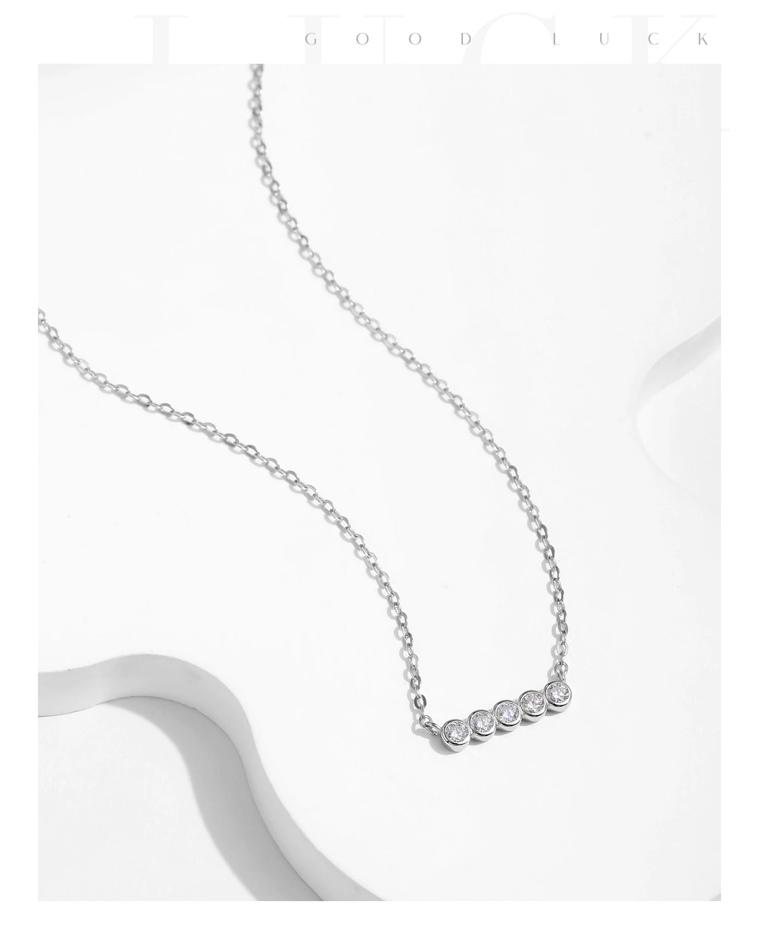 MODIAN D Farbe Moissanit 925 Sterling Silber Stapelbare Anhänger Halsketten Labor Diamant Link Kette Schmuck Für Frauen Luxus Geschenk