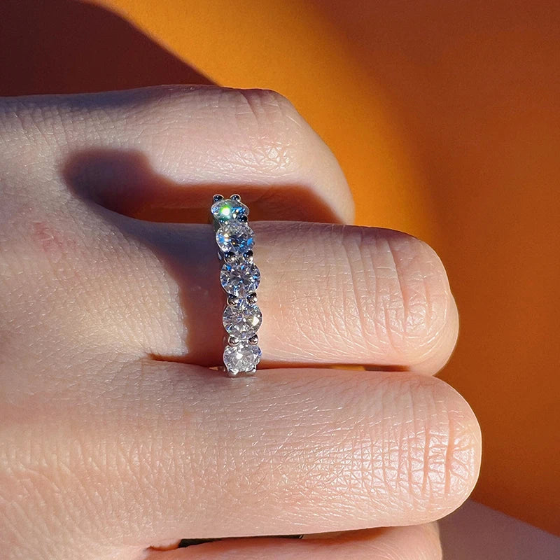 Moissanit Damenring Silber