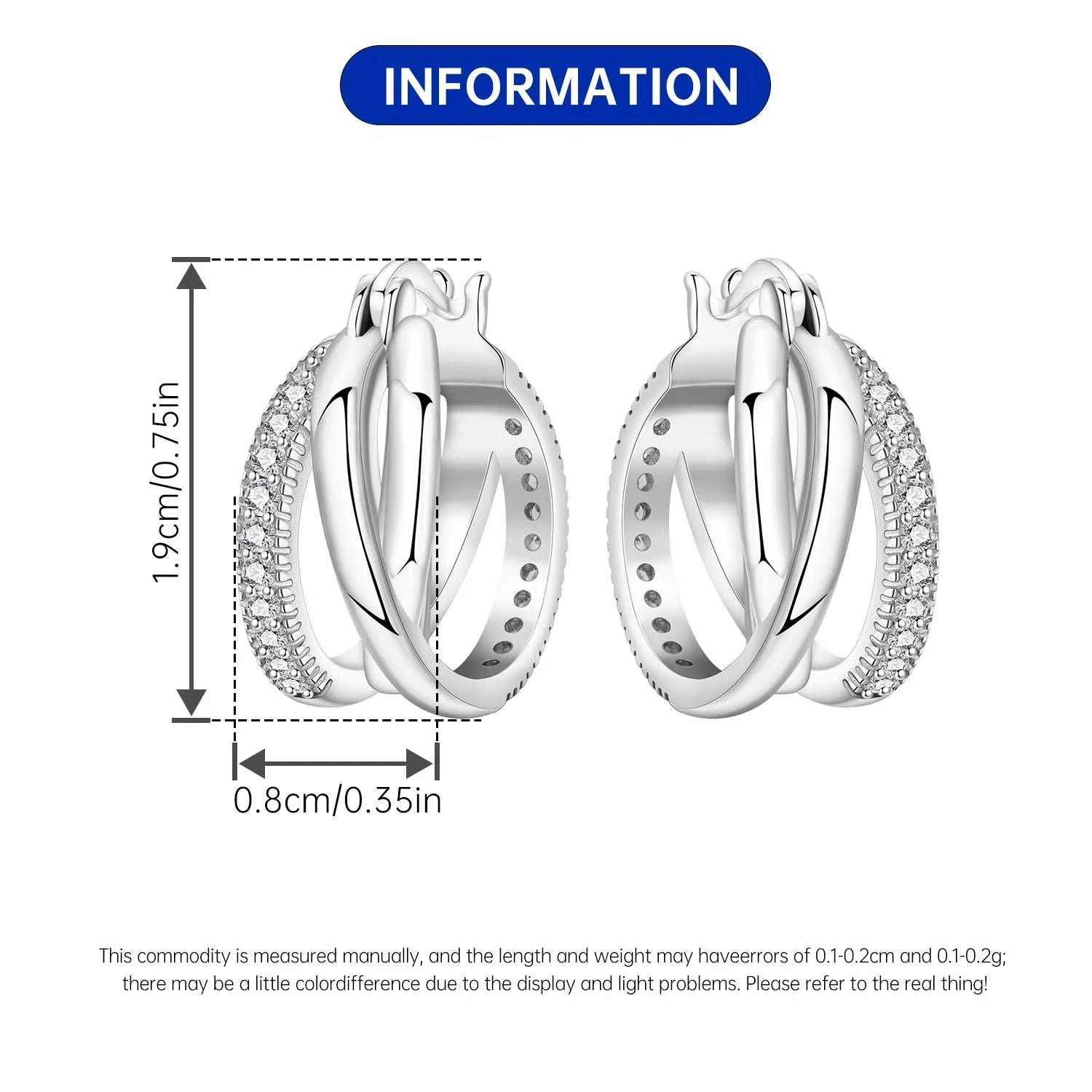 Heißer Verkauf 925 Sterling Silber Klassische Multi Ring Ohrringe Serie Tropfen Ohrringe Für Frauen Party Feines Geschenk Elegante Geburtstag Schmuck