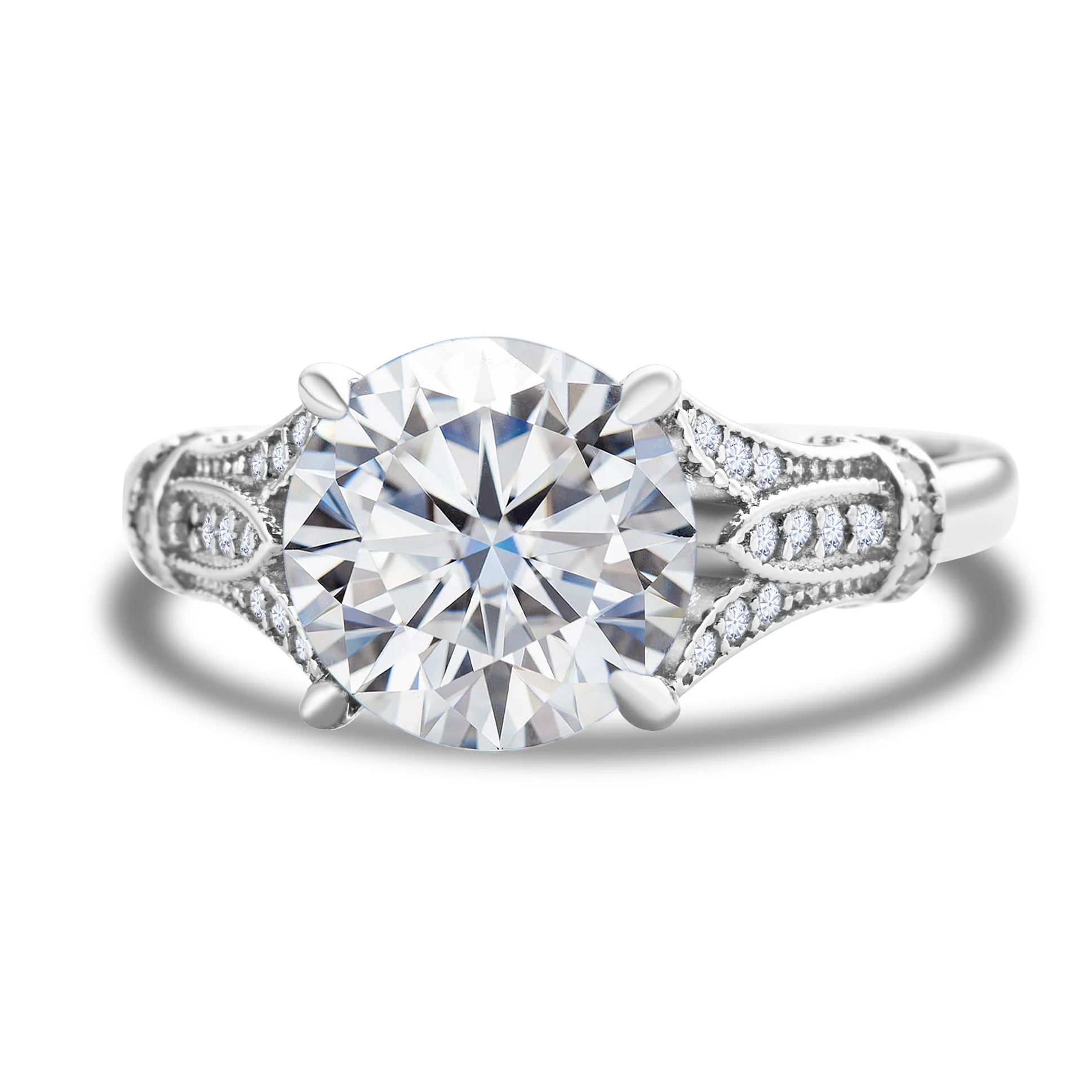 Luxus Solitär-Moissanit Ring 3 Karat für Damen