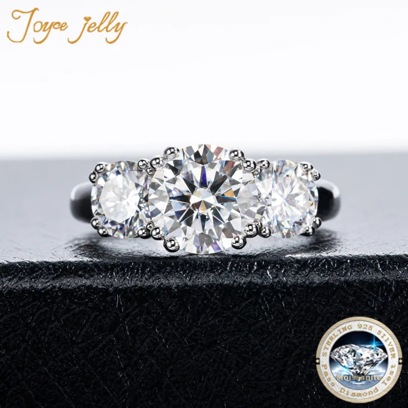 Moissanit Diamantring Silber