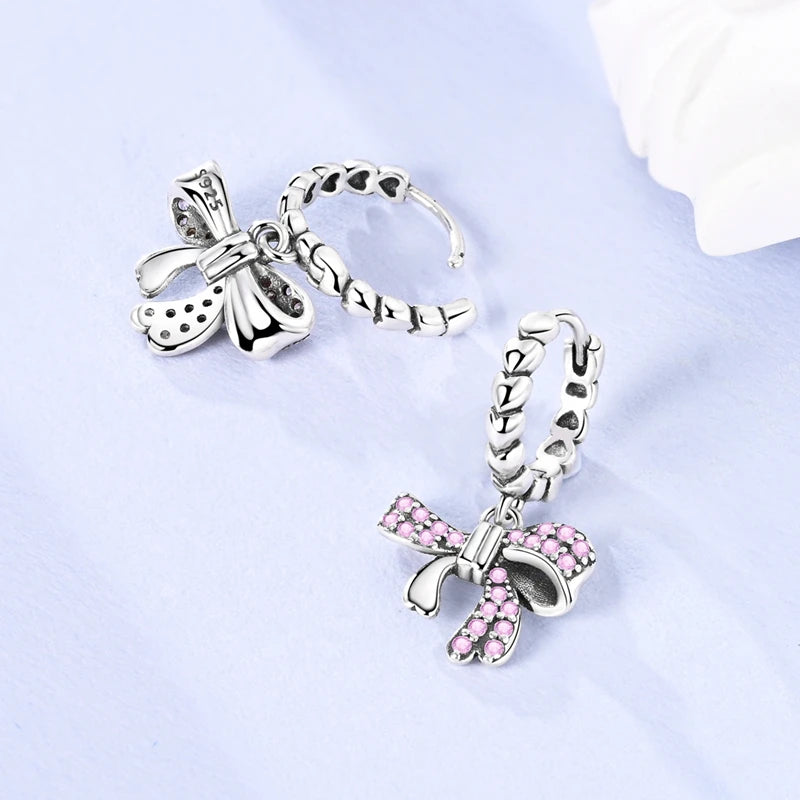 Damen-Ohrringe, 925er-Sterlingsilber, Creolen, Herz, Zirkon, Stern-Tropfenohrringe für Damen, Mode, Party, Geburtstag, Schmuck, Geschenke