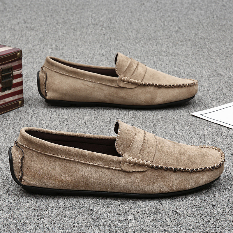 Leichte Wildleder Herrenmokassins