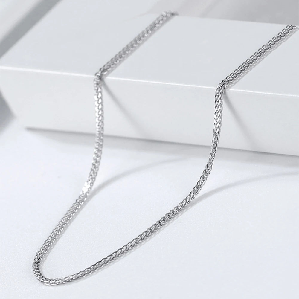 ORSA JEWELS Chopin-Kette aus echtem 925er-Sterlingsilber, minimalistischer Stil, 925-Chopin-Kette, 40–60 cm, SC53