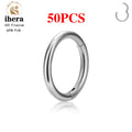 10/50PCS G23 Titan Nasenring Für Frauen Piercing Schmuck Runde Ohrring Hoop 16/18/20G Ohr Tragus Knorpel Helix Körper Schmuck