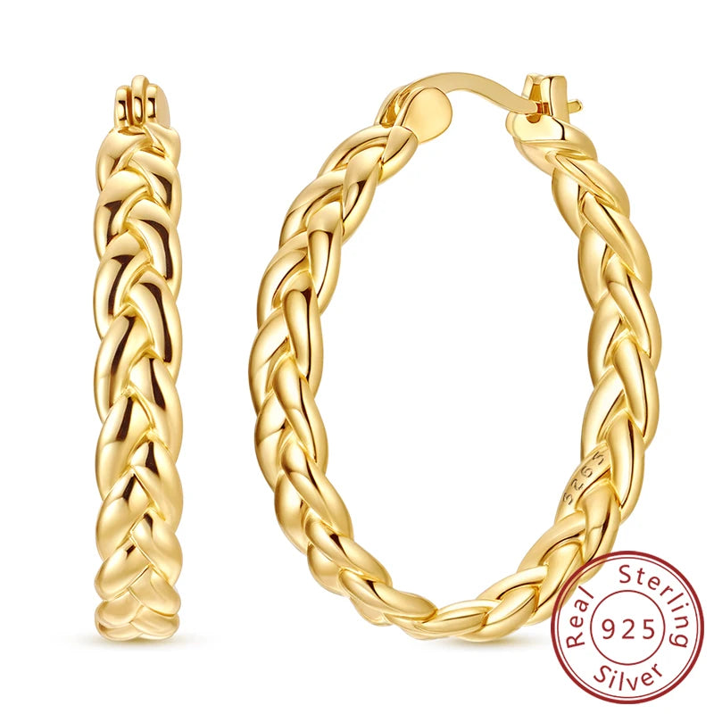 Neue Creolen aus 925er-Sterlingsilber, Gold, Gold, funkelnde Sonne, Mond, Stern, Ohrringe, Ohrstecker, Tropfen für Frauen, Mädchen, Party, edler Schmuck, Geschenk