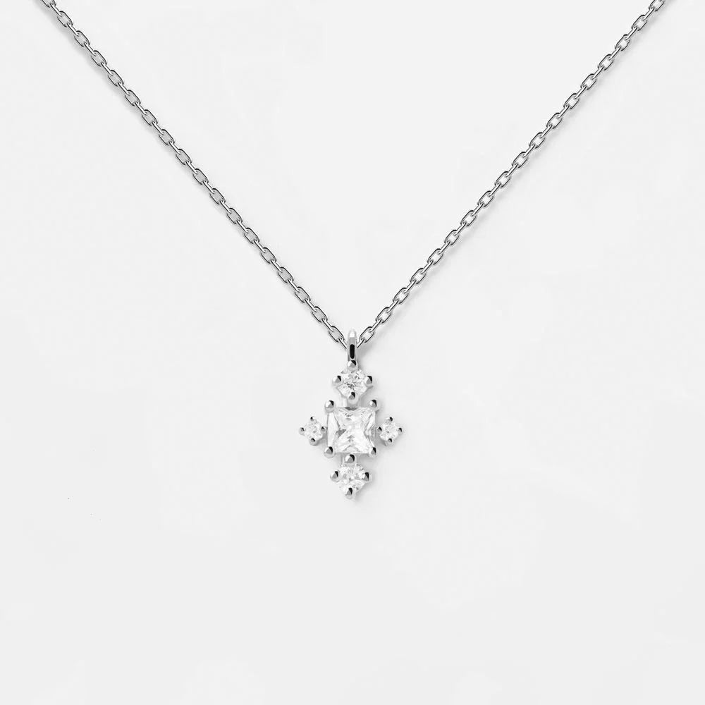 Silber Kreuz-Anhänger Halskette