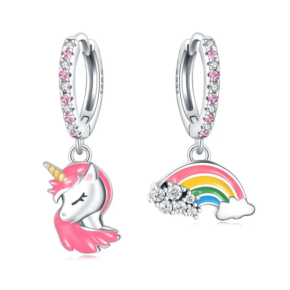 Orstarry 925 Sterling Silber Rosa Denim Hut Stiefel Ohrring Key Lock Ohrringe Tropfen Ohrringe Für Frauen Party Geschenke Trendy Schmuck