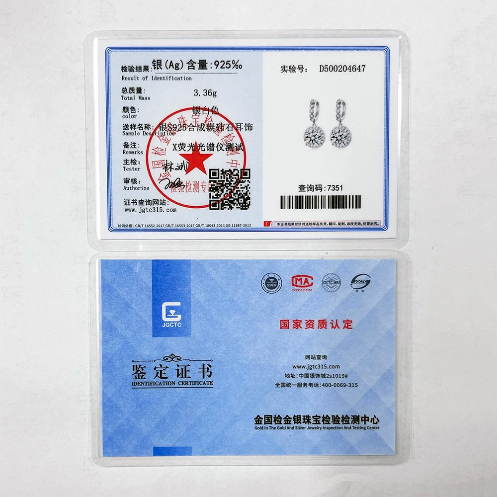 Super funkelnde 3CT Muiltcolor Moissanit Tropfen Creolen 100% S925 Silber Ohrring für Frauen Edlen Schmuck Dating Party Geschenk