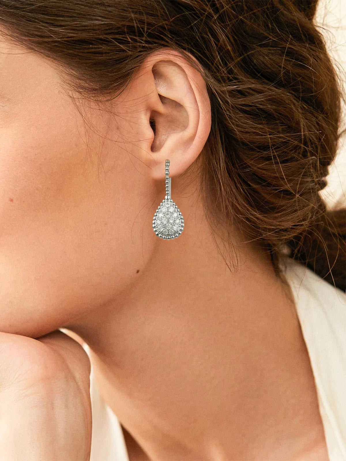 APIR 5A Zirkonia Wassertropfen Ohrringe Böhmisches Armband Ohrstecker Vergoldete Tropfen Ohrringe Schmuck Geschenke Täglich Niedrigster Preis