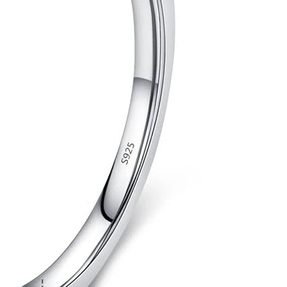 925er Silberring mit blauem Zirkonia