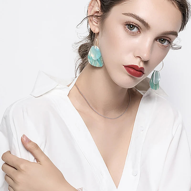 ORSA JEWELS Chopin-Kette aus echtem 925er-Sterlingsilber, minimalistischer Stil, 925-Chopin-Kette, 40–60 cm, SC53