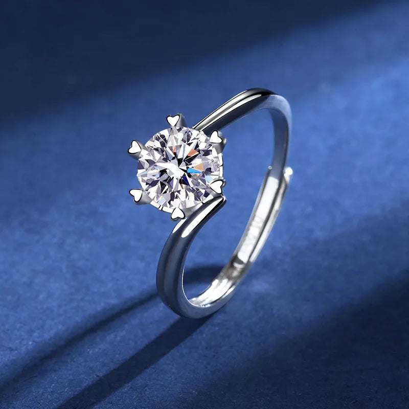 Moissanit Luxus Ring