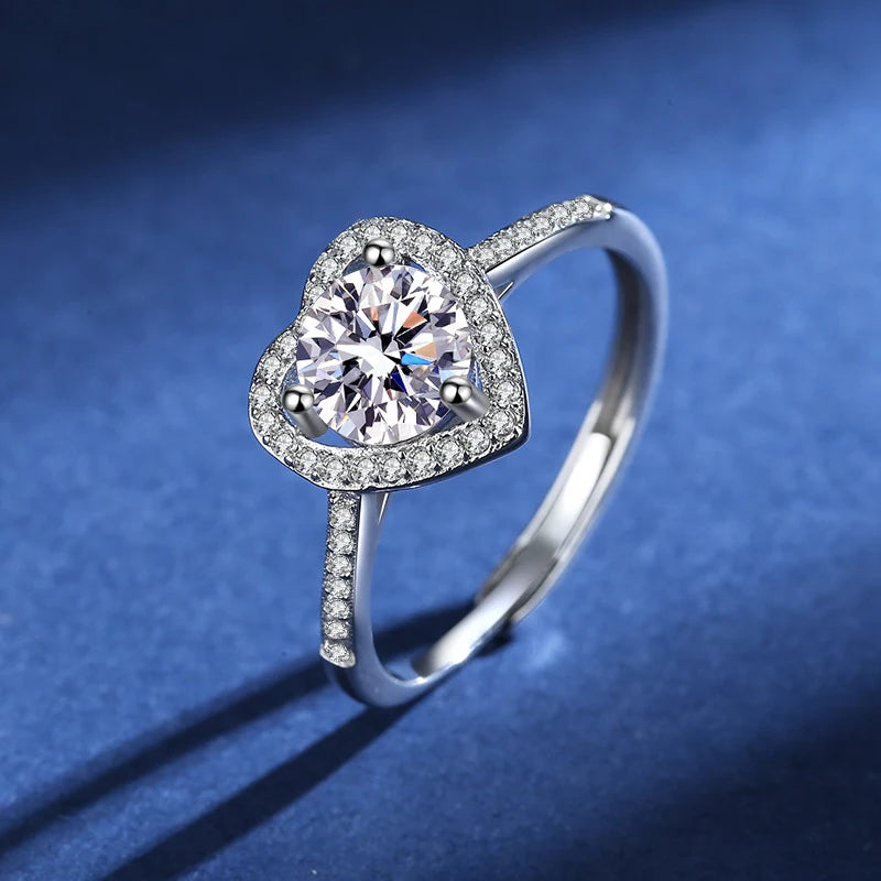 Moissanit Luxus Ring