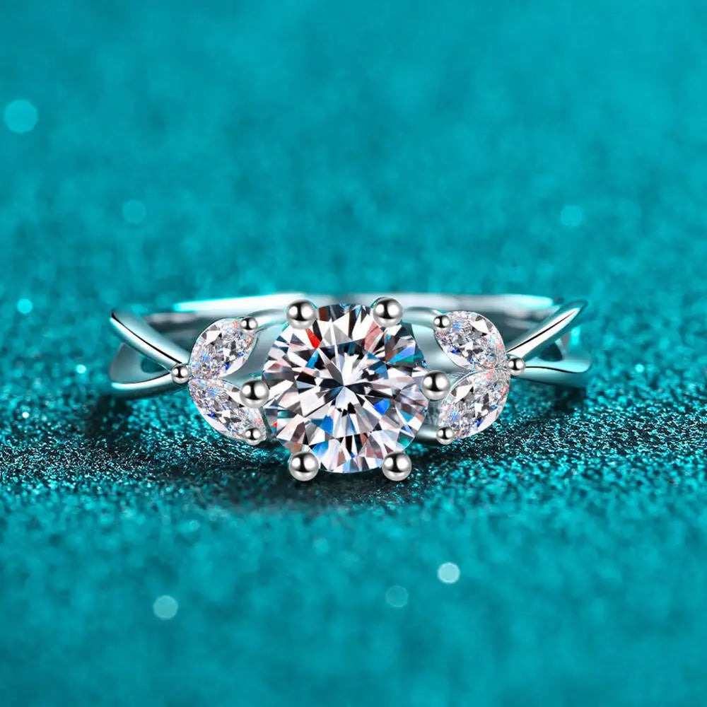 Luxus Moissanit-Solitärring – 1ct – Frauen