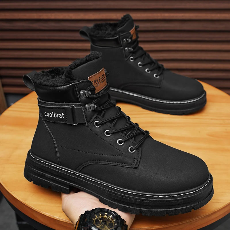 High-Top-Jeansstiefel für Herren, lässige Sportschuhe, trendige und modische Herrenstiefel