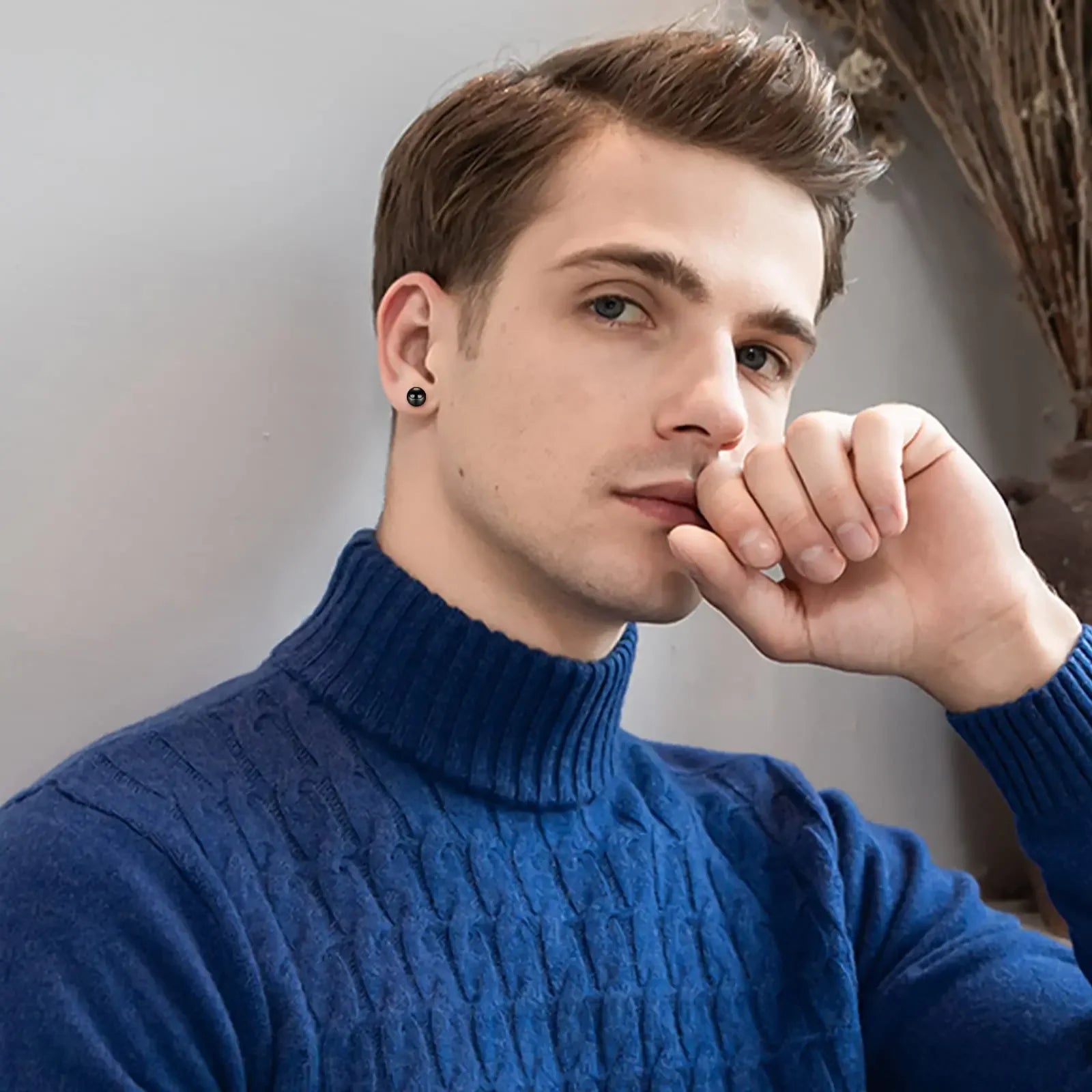 Edelstahl Ohrstecker mit Zirkonia Unisex