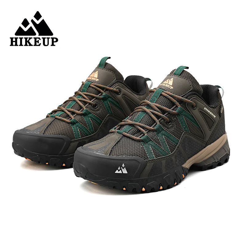 HIKEUP Atmungsaktive Dämpfung Rutschfeste Turnschuhe Herren Wanderschuhe Laufen Trekking Turnschuhe Outdoor Bergsportschuhe für Männer