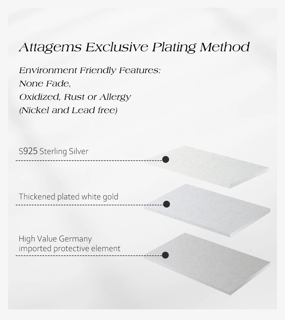 ATTAGEMS Eternity DVVS1 Moissanit-Ring für Damen, 100 % echtes 925er-Sterlingsilber, vergoldet, Hochzeit, Party, Charm, edler Schmuck, neu