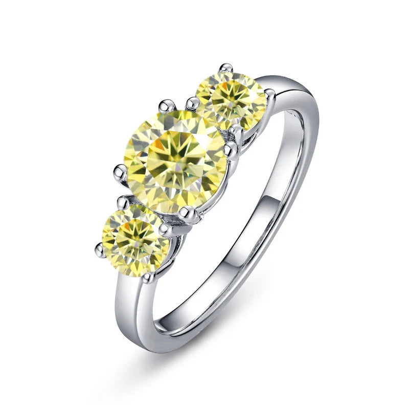 Moissanit Verlobungsring Silber