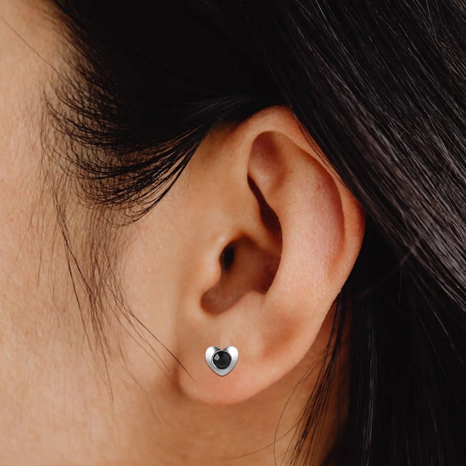 12 Paar Ohrstecker mit Geburtsstein aus chirurgischem Edelstahl mit kubischem Zirkonia, vergoldeter Herz-Stern-Ohrstecker, runder mehrfarbiger Ohrstecker