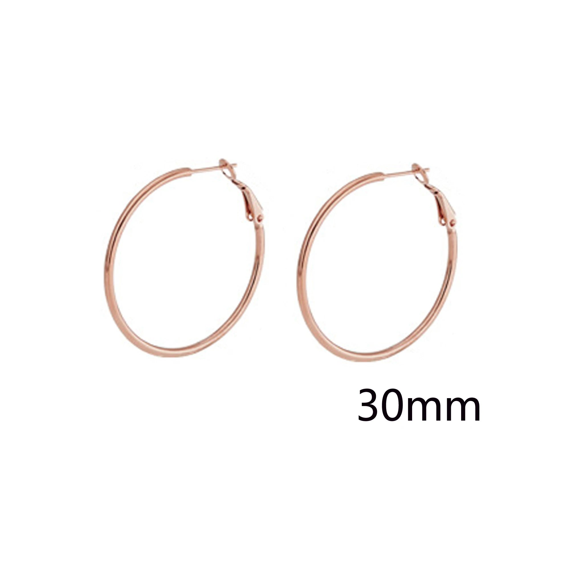 1-8 Paar Edelstahl rosé vergoldete Creolen für Frauen Mädchen hypo allergene Kugel cz Ohr stecker Frauen Ohrringe Loop Ohrringe