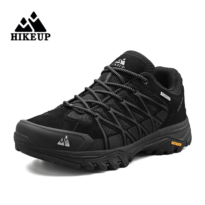 HIKEUP Modische Outdoor-Schuhe, Wandern, Herren, Sport, lässig, Bergtrekking-Stiefel, Camping-Sneaker für Herren, rutschfest, verschleißfest