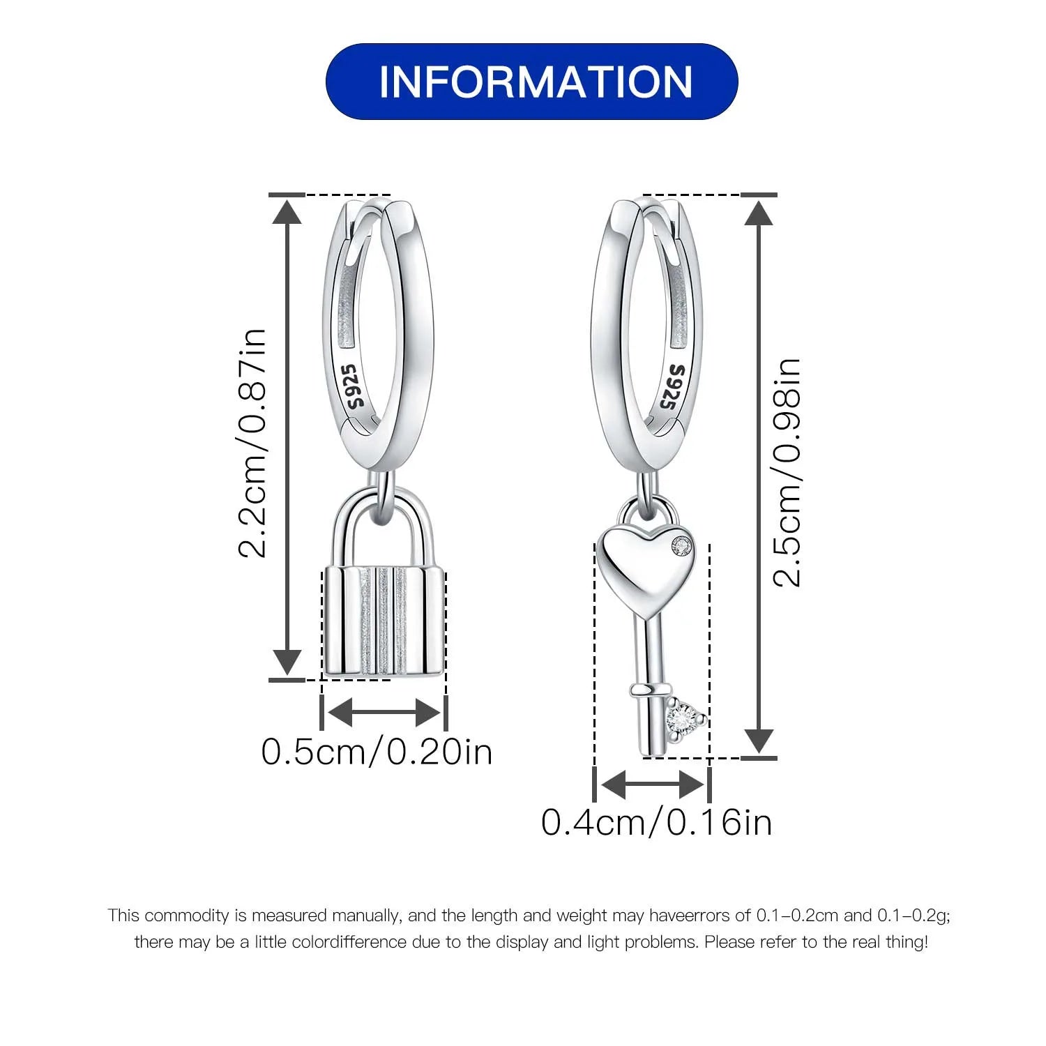 Orstarry 925 Sterling Silber Rosa Denim Hut Stiefel Ohrring Key Lock Ohrringe Tropfen Ohrringe Für Frauen Party Geschenke Trendy Schmuck