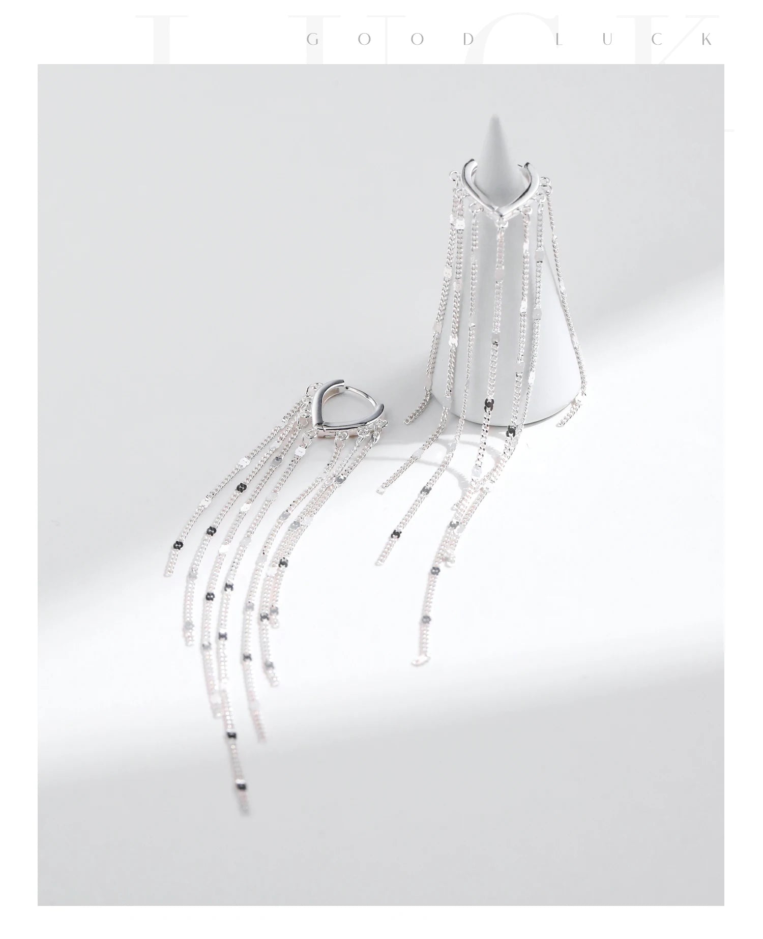 MODIAN Creolen aus 925er-Sterlingsilber, funkelnde lange Quaste, trendige Party-Luxus-Schnalle-Ohrringe für Frauen, edler Schmuck, Geschenke