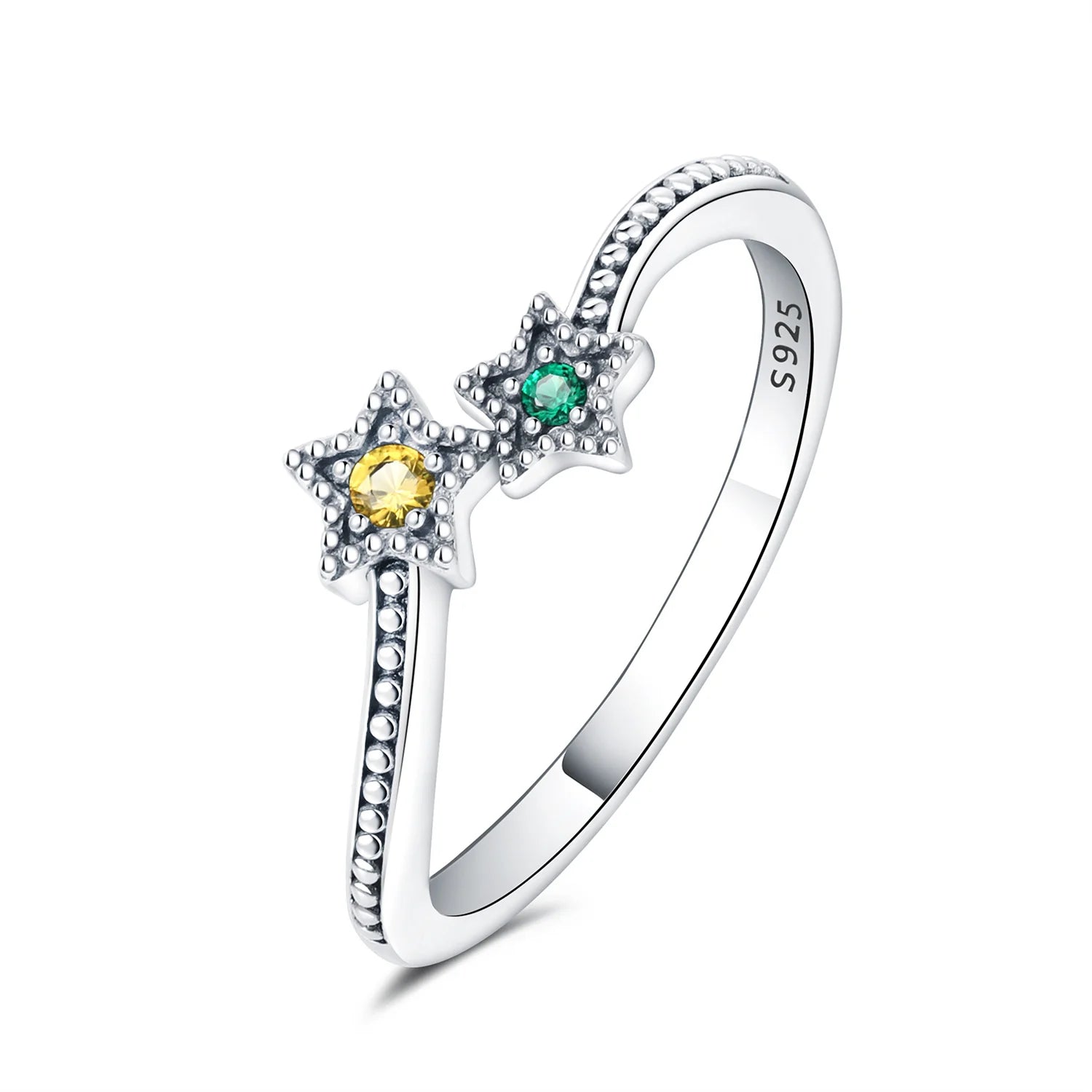 Zirkon Sternring Silber