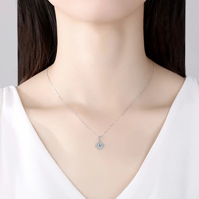 Joyce Kelly 925 Sterling Silber Moissanit Anhänger