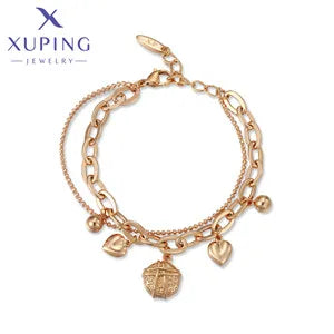 Xuping Vergoldete Kristallohrringe Damen