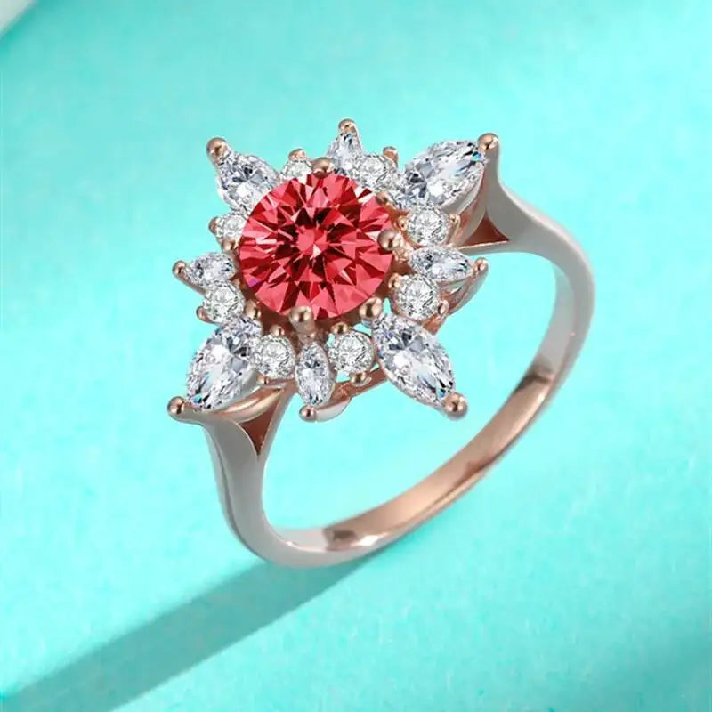 Luxus-Moissanit-Ring 2 CT – 925er Sterling Silber