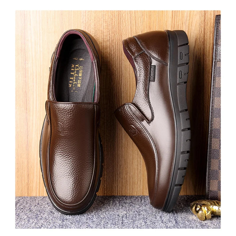 Leder Casual Flache Schuhe