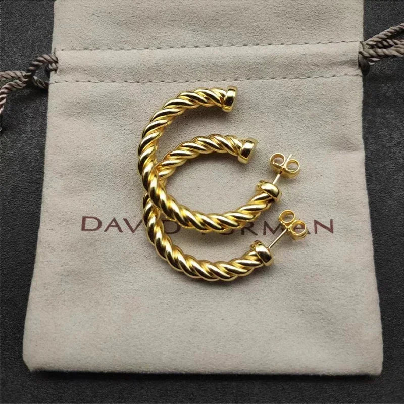 Hochwertige, modische, klassische Dy-Ohrstecker aus 925er Silber für den täglichen Gebrauch