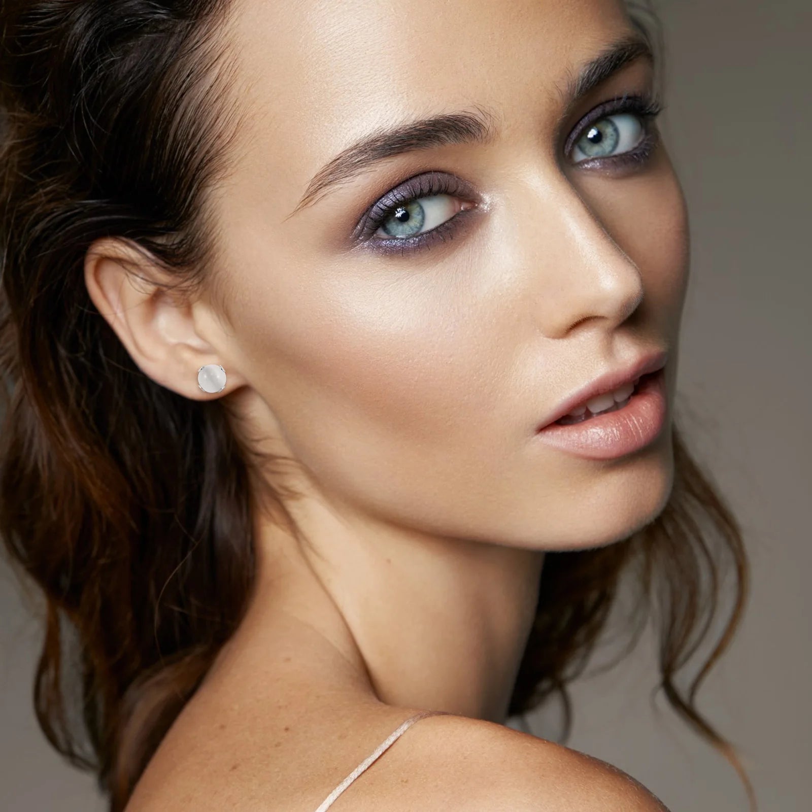 12 Paar Kugel-Ohrstecker mit natürlichen Edelsteinperlen, Ohrstecker aus Edelstahl mit Tigerauge, Rosenquarz, Achat, Onyx, Malachit-Stein