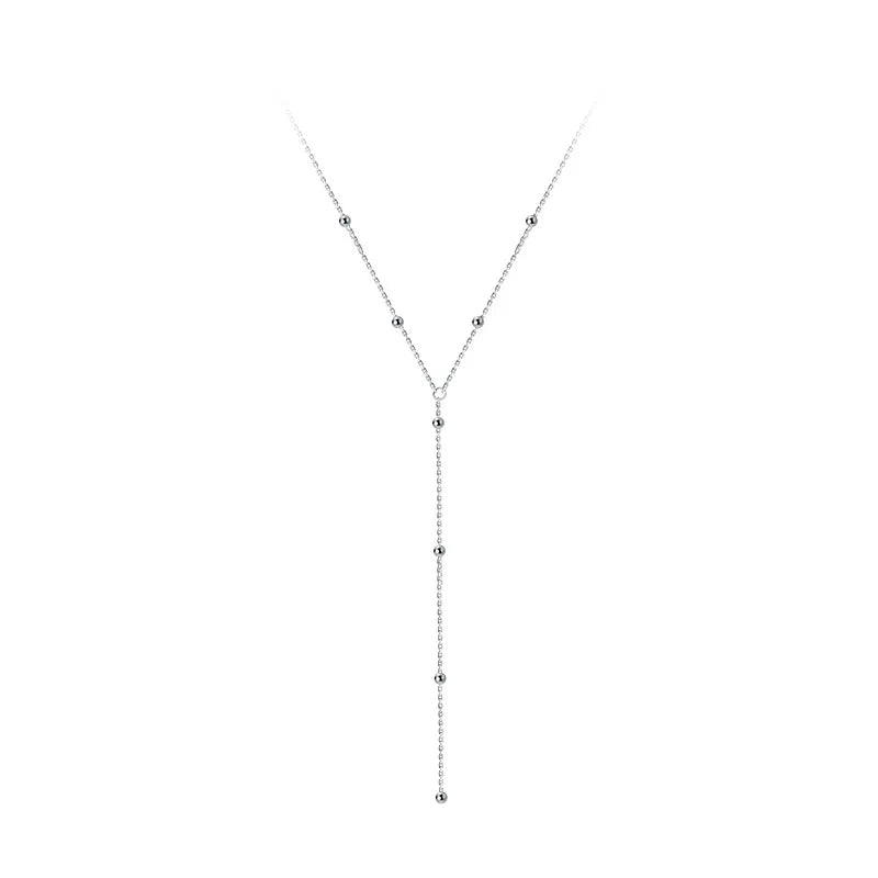 La Monada Damen-Halskette, 925er Silber, Ketten, Frau am Hals, minimalistischer Kettenanhänger, edler Schmuck für Frauen, Halskette, Silber, Mädchen