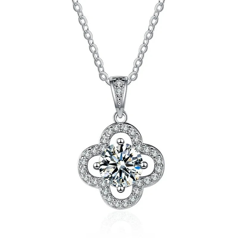 Joyce Kelly 925 Sterling Silber Moissanit Anhänger