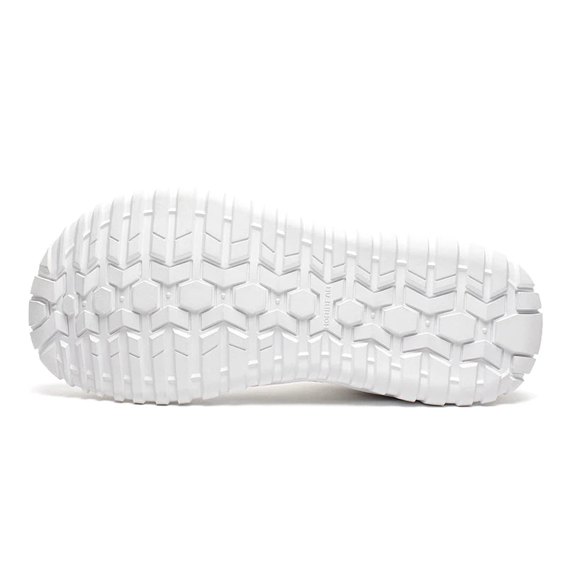 HOBIBEAR Unisex-Sneaker mit breiter Zehenpartie, atmungsaktive Mesh-Wanderschuhe, rutschfeste Schnür-Sneaker