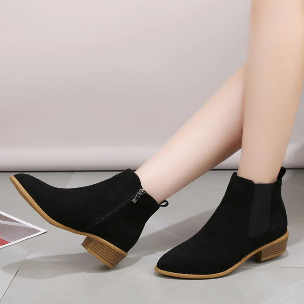 Damen Wildleder-Stiefeletten